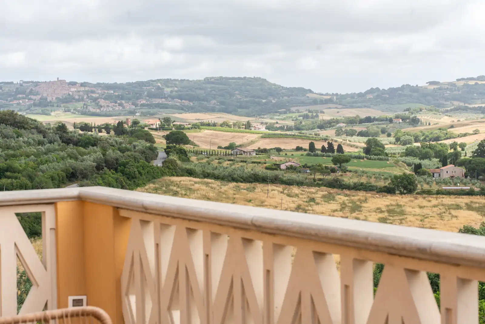 Vista sulle colline dalle camere